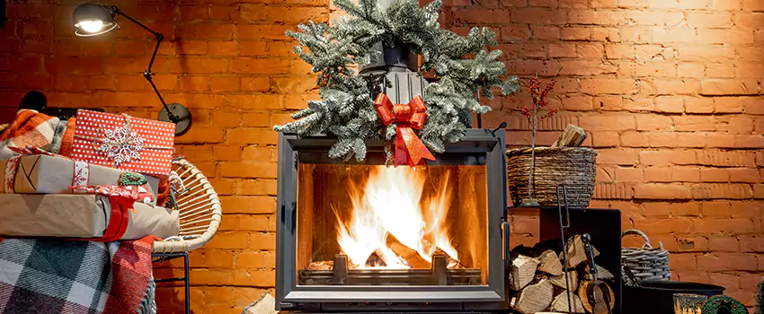 Travis Industries Linear Gas Fireplace Installation in Uniondale, New York