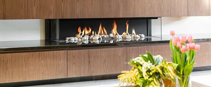 Double-height Fireplace Design Refurbishment in Uniondale, New York